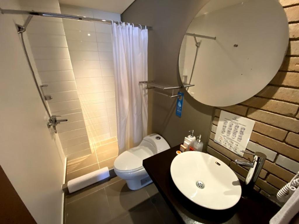 Koupelna v ubytování Hotel Viaggio Nueve Tres
