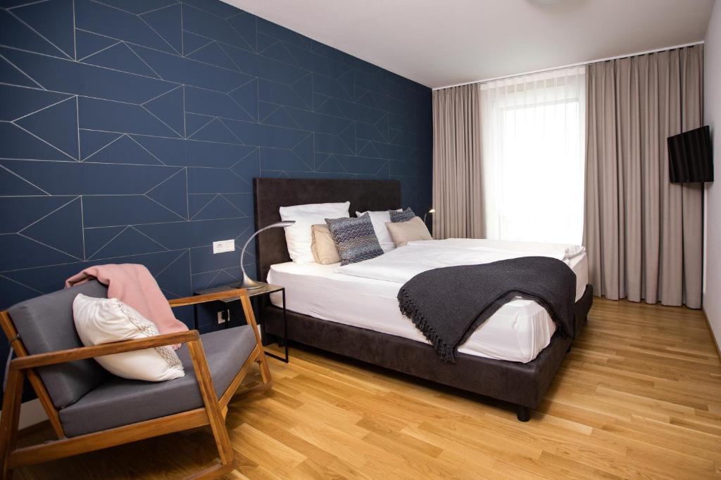 Katil atau katil-katil dalam bilik di Ferienwohnung Säntis
