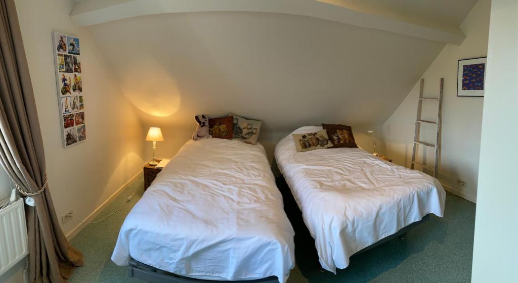 Postel nebo postele na pokoji v ubytování Vakantiewoning Jérôme