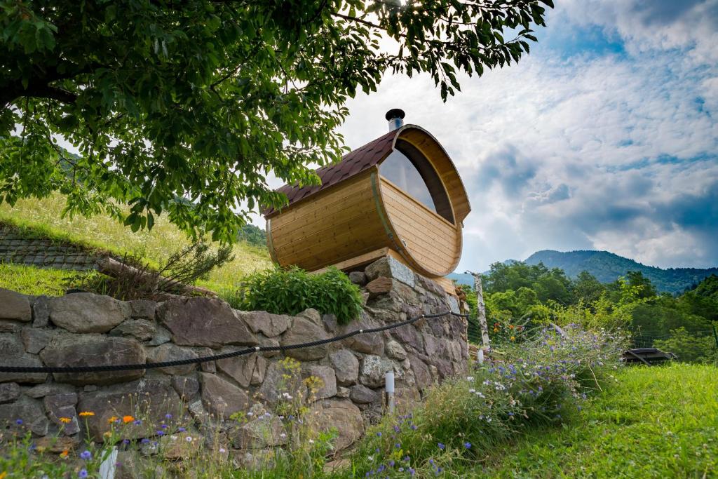 Nespecifikovaný výhled na hory nebo výhled na hory při pohledu z bed and breakfast