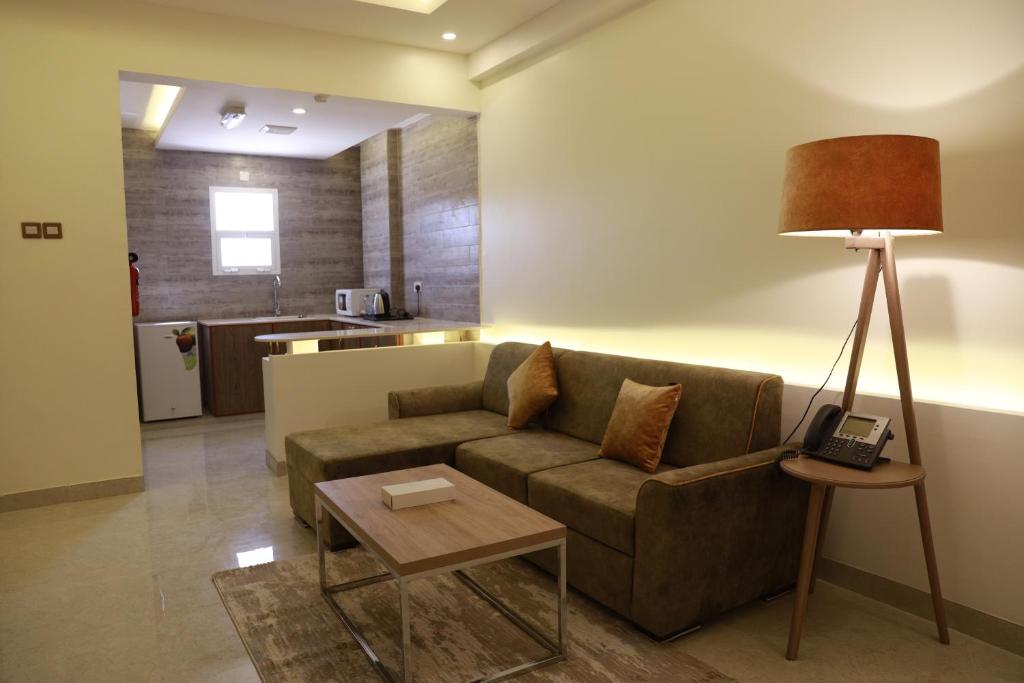 Posezení v ubytování فندق المستقبل للشقق الفندقية ALMUSTAQBAL HOTEL Apartments