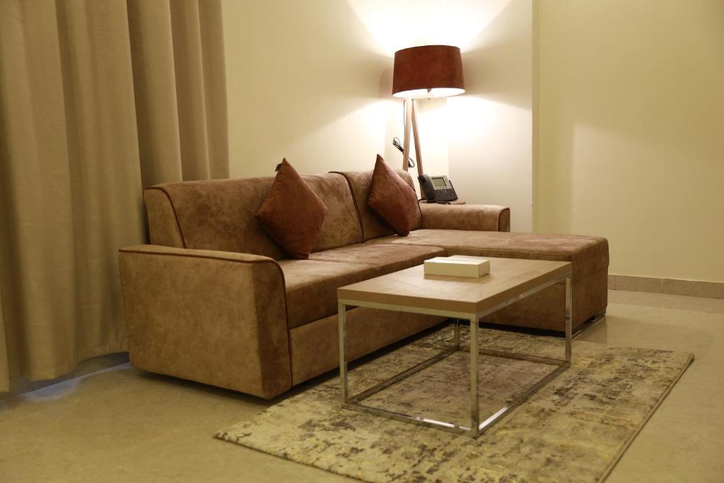 Posezení v ubytování فندق المستقبل للشقق الفندقية ALMUSTAQBAL HOTEL Apartments