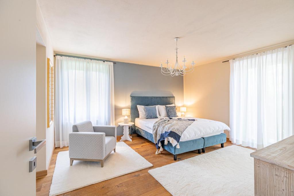 Postel nebo postele na pokoji v ubytování Cascina Bo