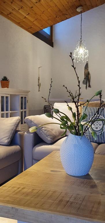 Istumisnurk majutusasutuses Ferienwohnung Ankerplatz