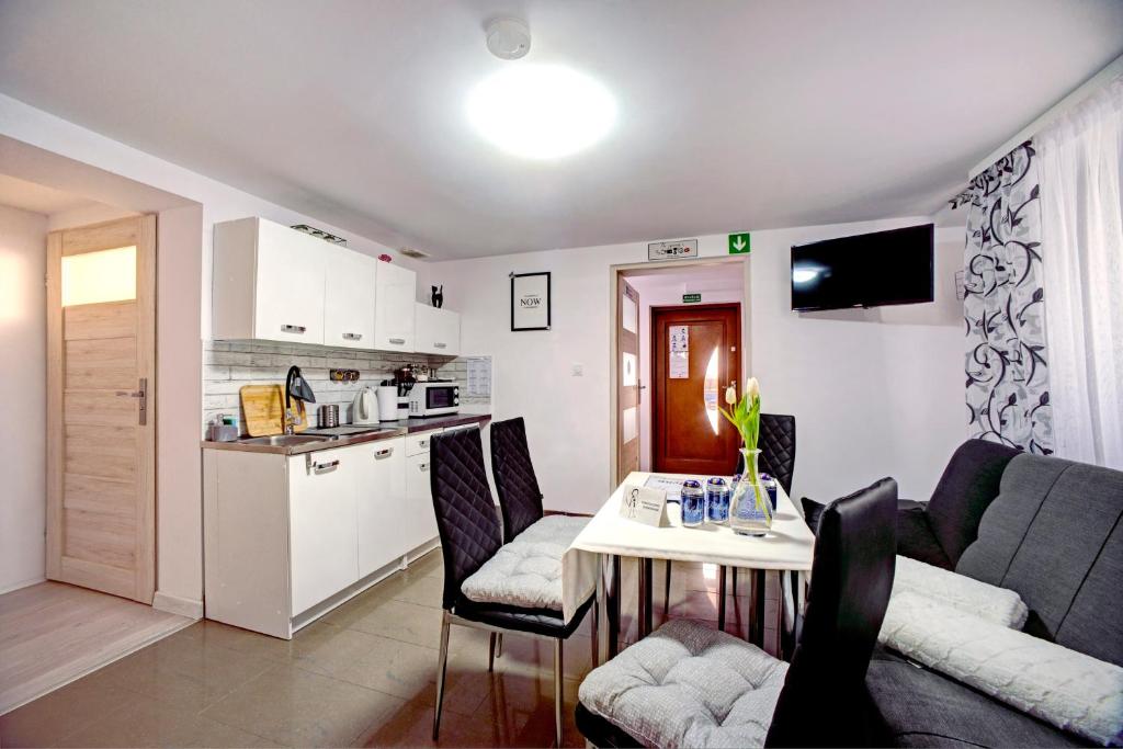 Kuchyňa alebo kuchynka v ubytovaní Apartamenty Bieszczady