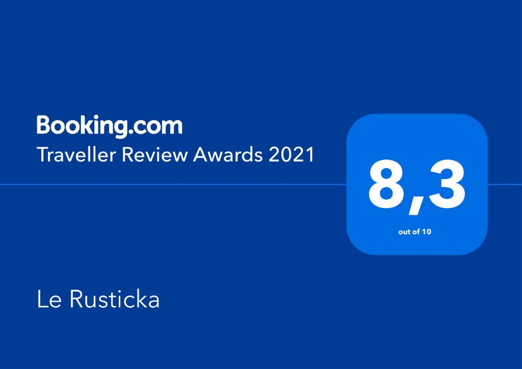 Certifikát, hodnocení, plakát nebo jiný dokument vystavený v ubytování Le Rusticka