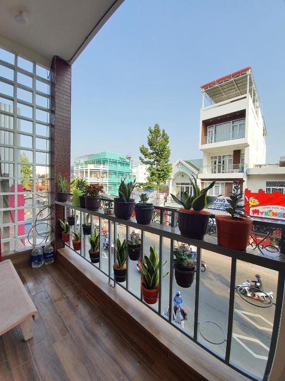 Balkón nebo terasa v ubytování Homestay Khoa Chaudoc