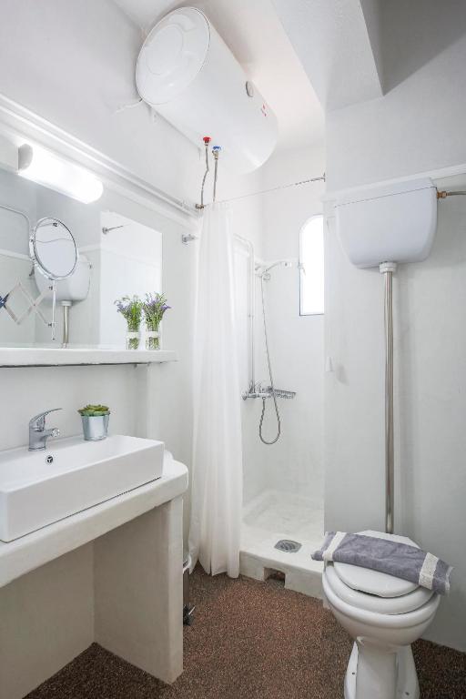 Koupelna v ubytování Hotel Asteroa