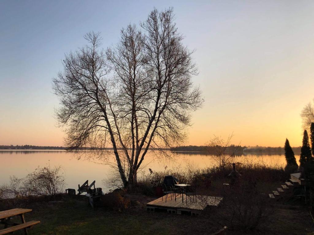 Havre du lac à la tortue - Chalet De Trois Chambres