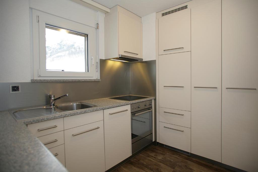 Kuchyň nebo kuchyňský kout v ubytování Baron / Baronesse Apartments