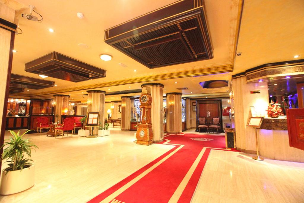 a lobby with a bowling alley in a hotel at Gulf Inn Hotel Deira Formerly City Star Hotel in Dubai