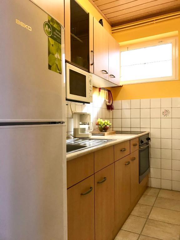 Kuchnia lub aneks kuchenny w obiekcie Rita Apartman Balatonszéplak
