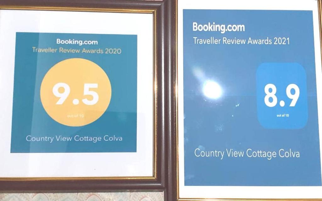 Certifikát, hodnocení, plakát nebo jiný dokument vystavený v ubytování Country View Cottage Colva