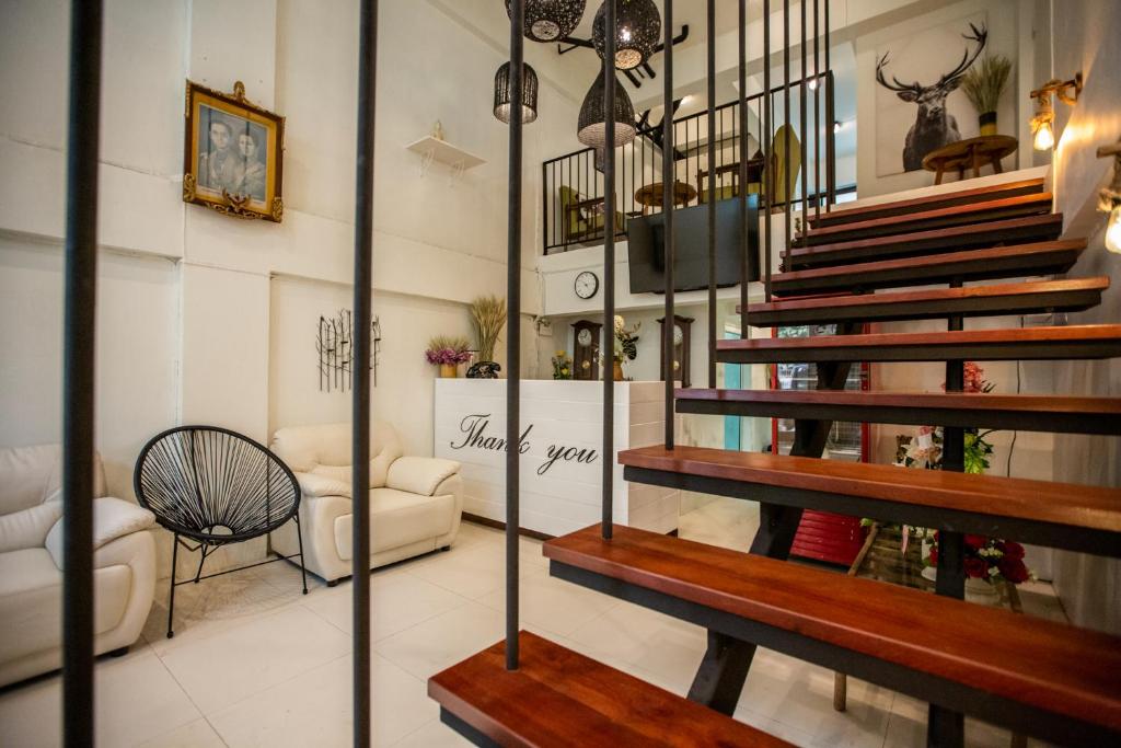 Posezení v ubytování My Way Hostel Chiang Mai