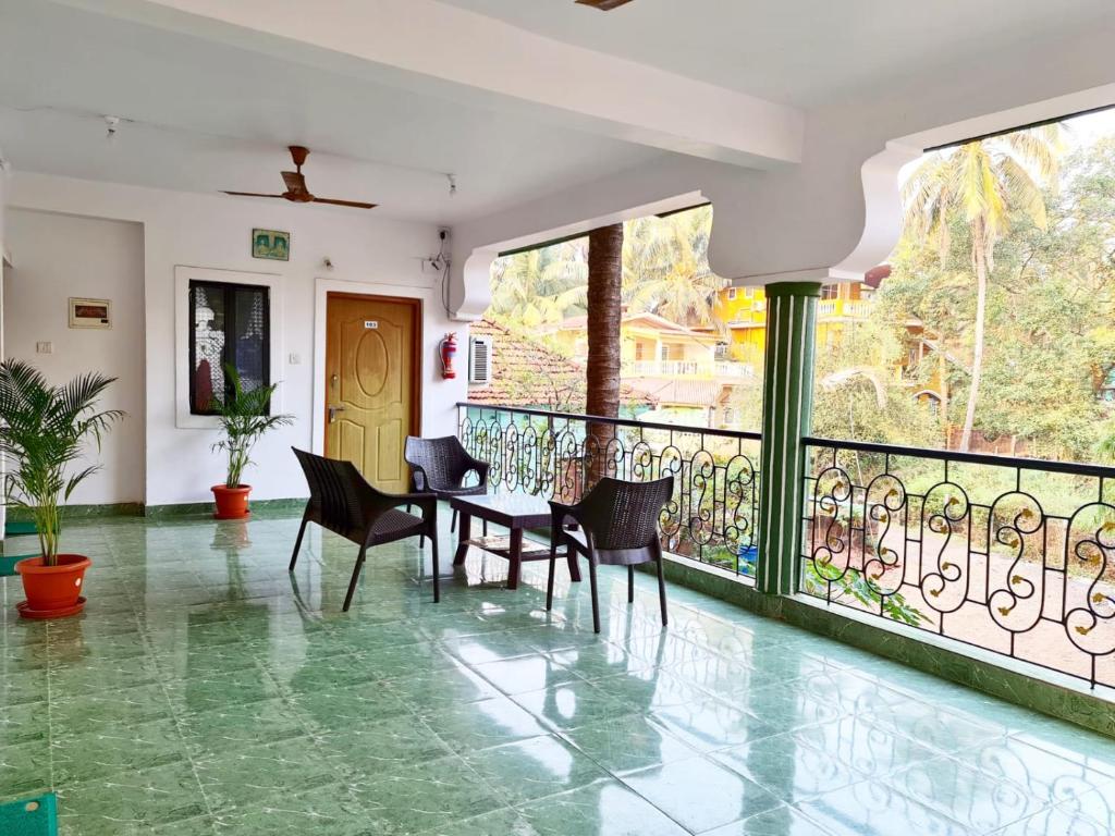 Balkón nebo terasa v ubytování Jackson's Beach House Calangute