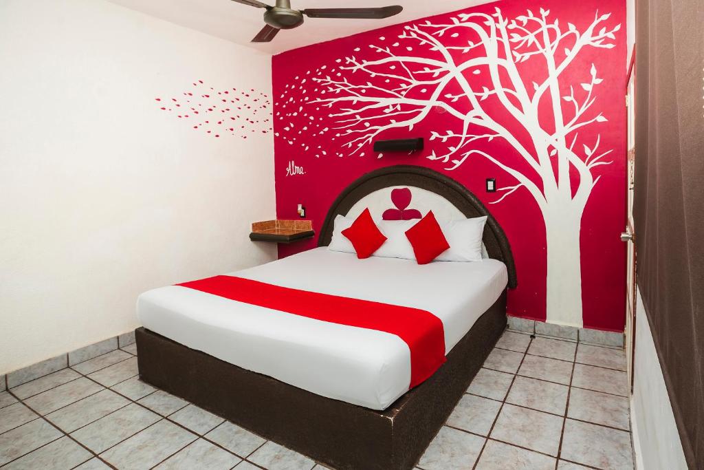Postel nebo postele na pokoji v ubytování Hotel América