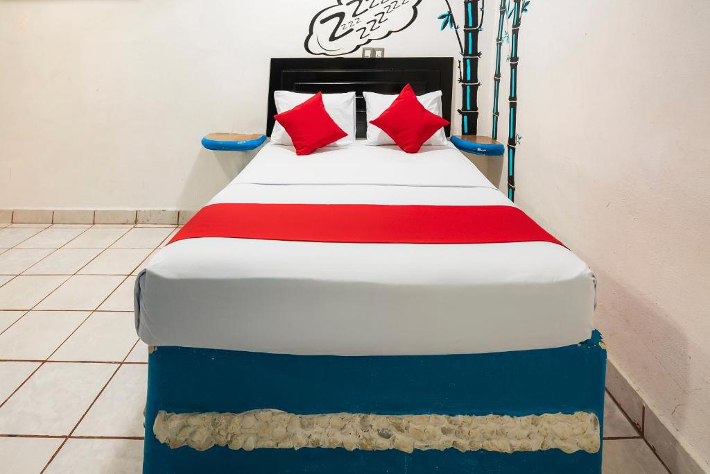 Postel nebo postele na pokoji v ubytování Hotel América