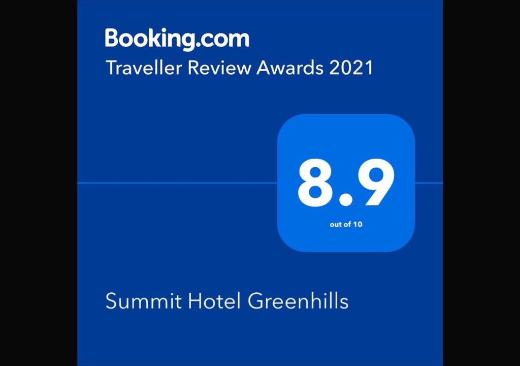 ein Screenshot eines Mobiltelefons mit den Sunini Hotel Greenillas in der Unterkunft Summit Hotel Greenhills in Manila