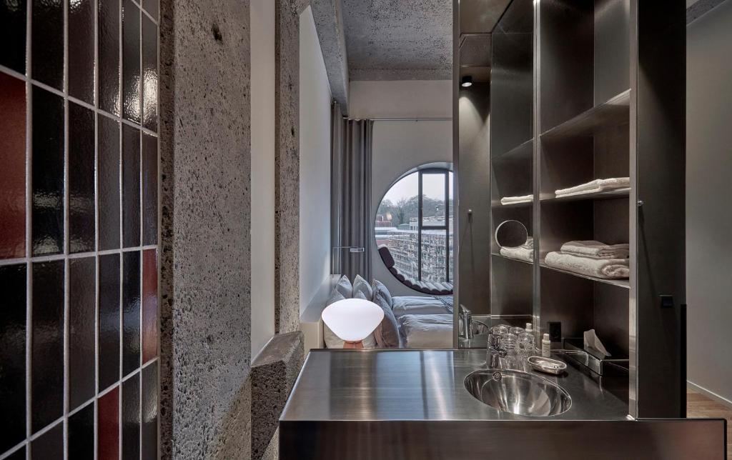 Kuchyň nebo kuchyňský kout v ubytování Hotel Ottilia