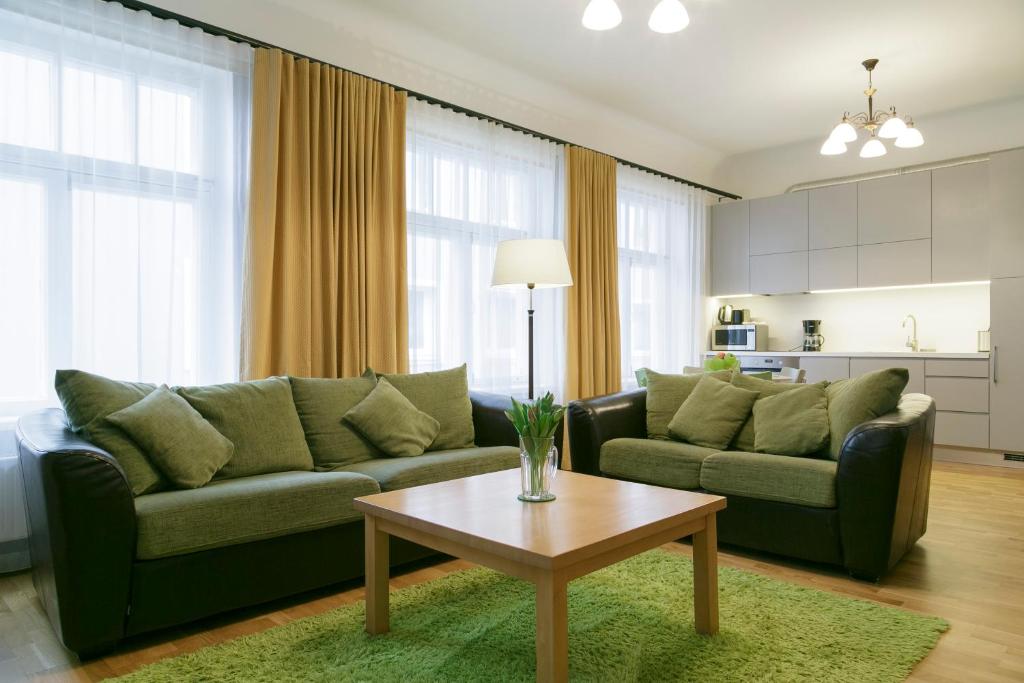 Зона вітальні в Saaresalu City Center Apartment