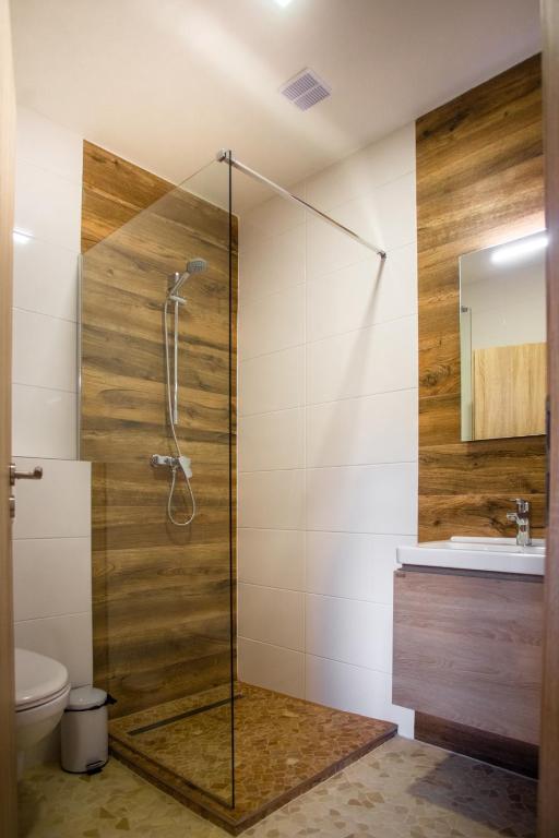 Koupelna v ubytování Penzion a Restaurace v Zátiší