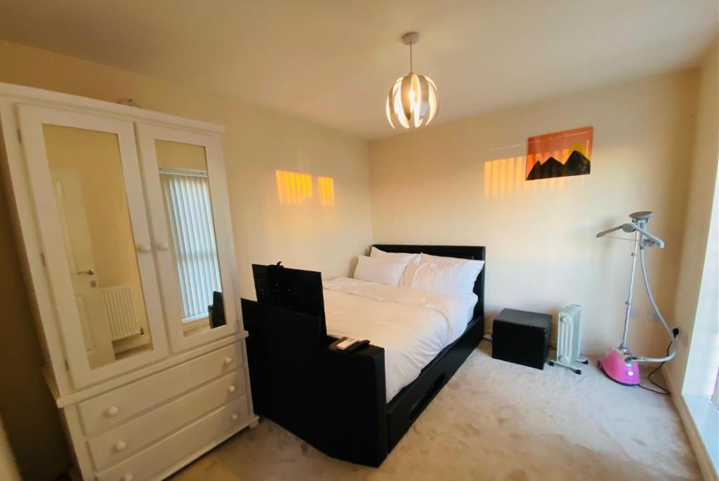 Postel nebo postele na pokoji v ubytování Birmingham Guesthouse