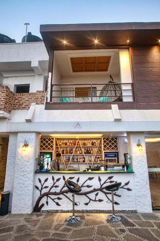 Balkón nebo terasa v ubytování Arushi Boutique Hotel