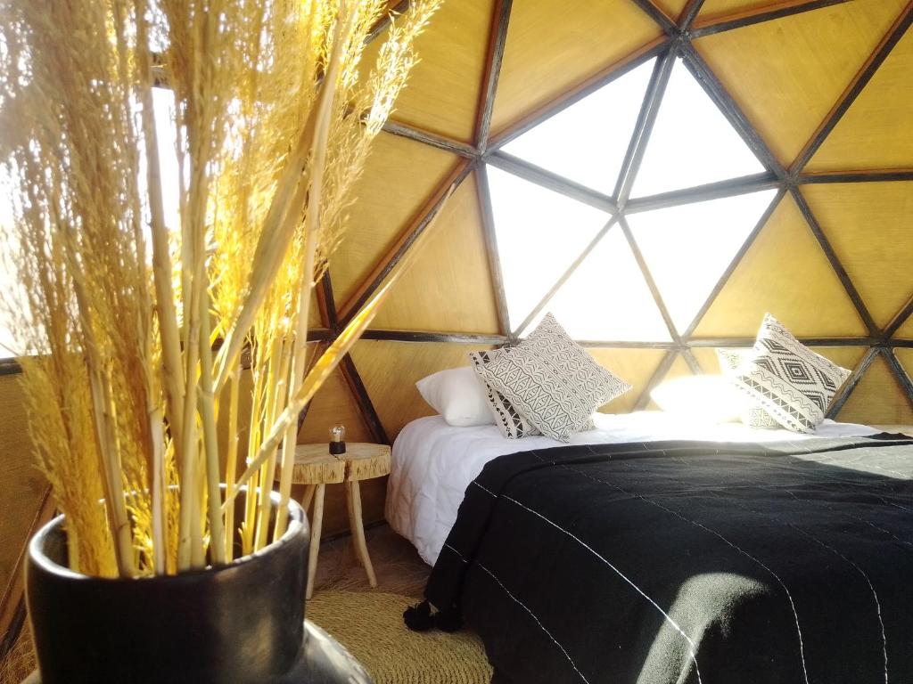 Postel nebo postele na pokoji v ubytování Tatooine Stars Camp