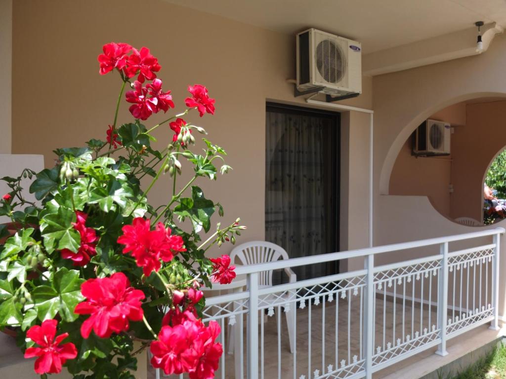 מרפסת או טרסה ב-Toula's Apartments
