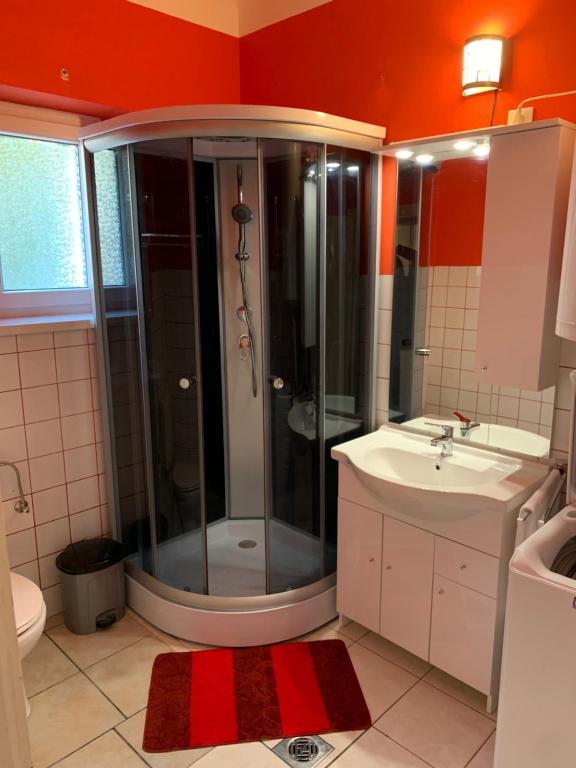 Łazienka w obiekcie Martina Apartmanház