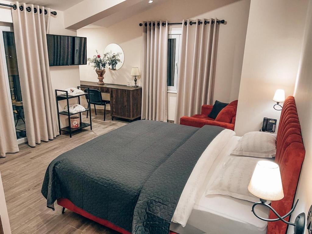 Postel nebo postele na pokoji v ubytování Venis Hotel