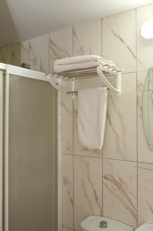 Koupelna v ubytování Özhan Hotel