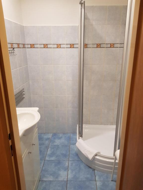 Łazienka w obiekcie Pension Elektra