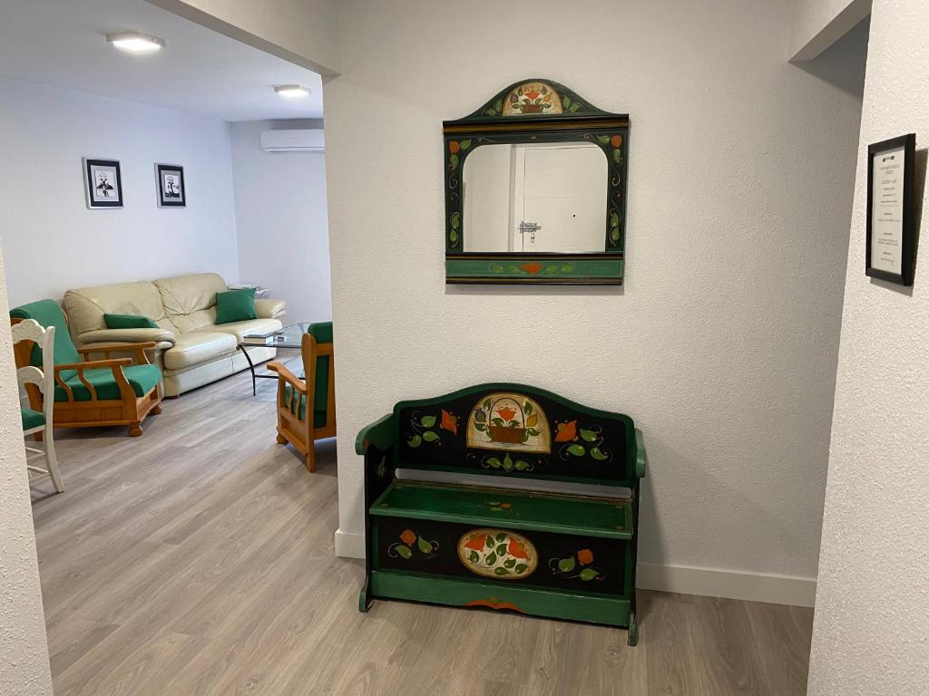 Posezení v ubytování Apartamento Dacosta