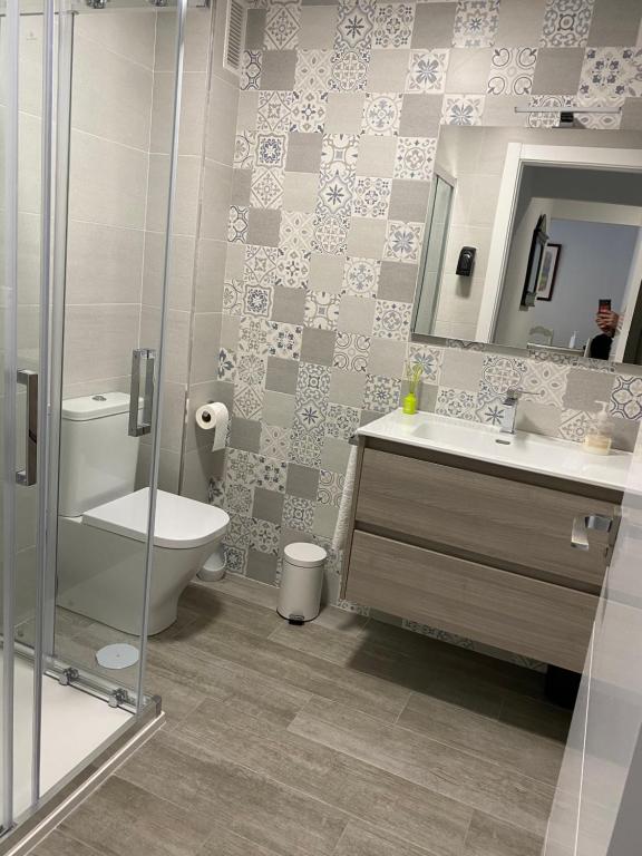 Koupelna v ubytování Apartamento Dacosta