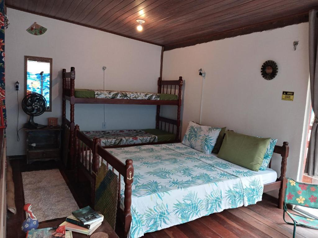 Postel nebo postele na pokoji v ubytování Bed&Potato Studio Ilha Grande - Casa inteira para até 4 pessoas