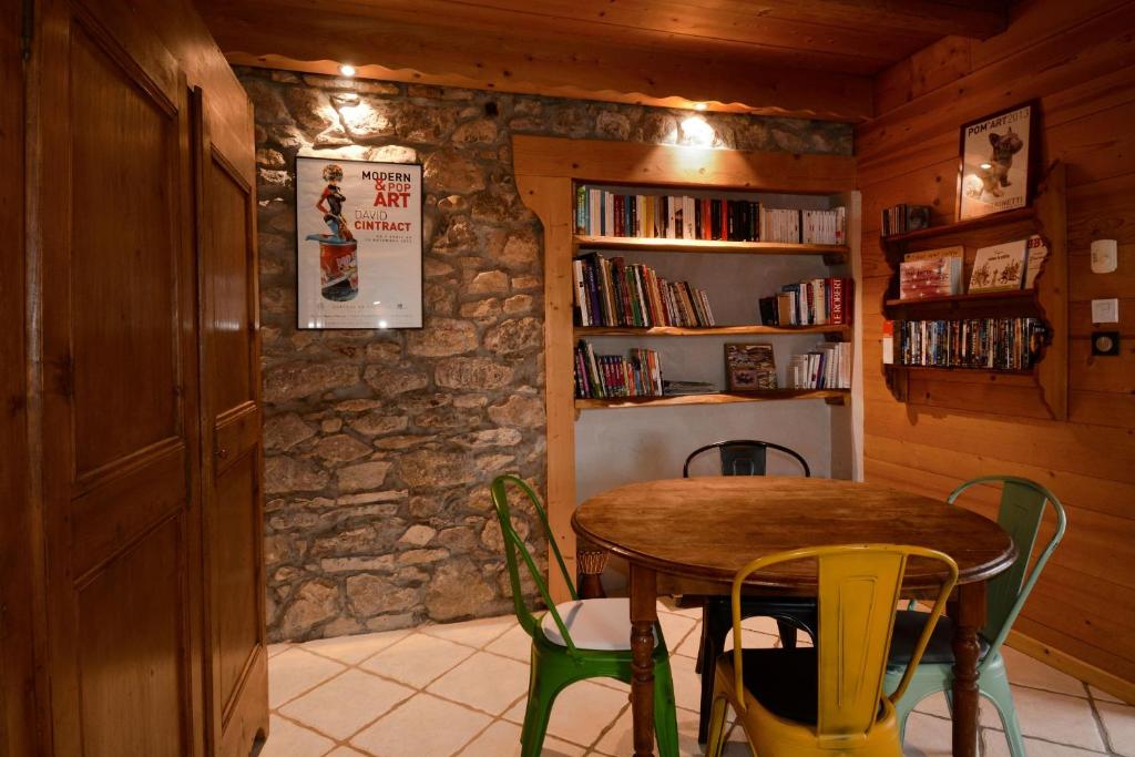 Knihovna v bed and breakfast