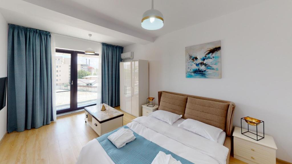 Postel nebo postele na pokoji v ubytování Le Blanc ApartHotel