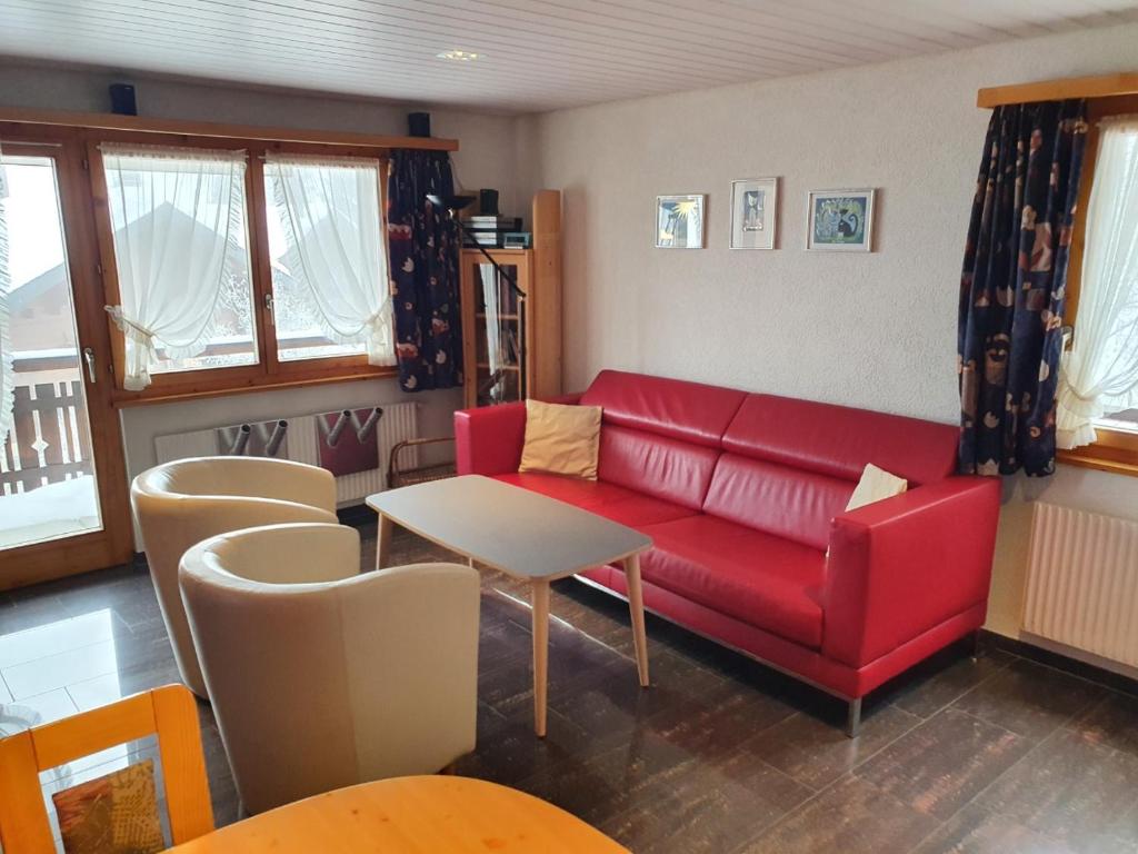 Posezení v ubytování Chalet Alba A