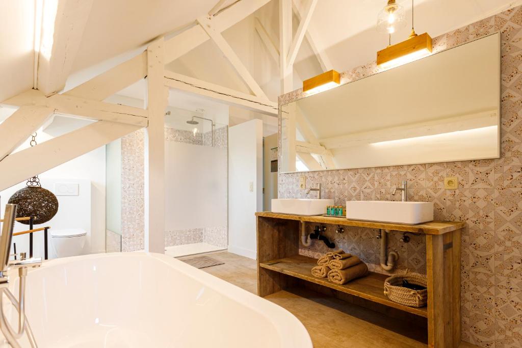 Koupelna v ubytování B&B 'T ZOUTE