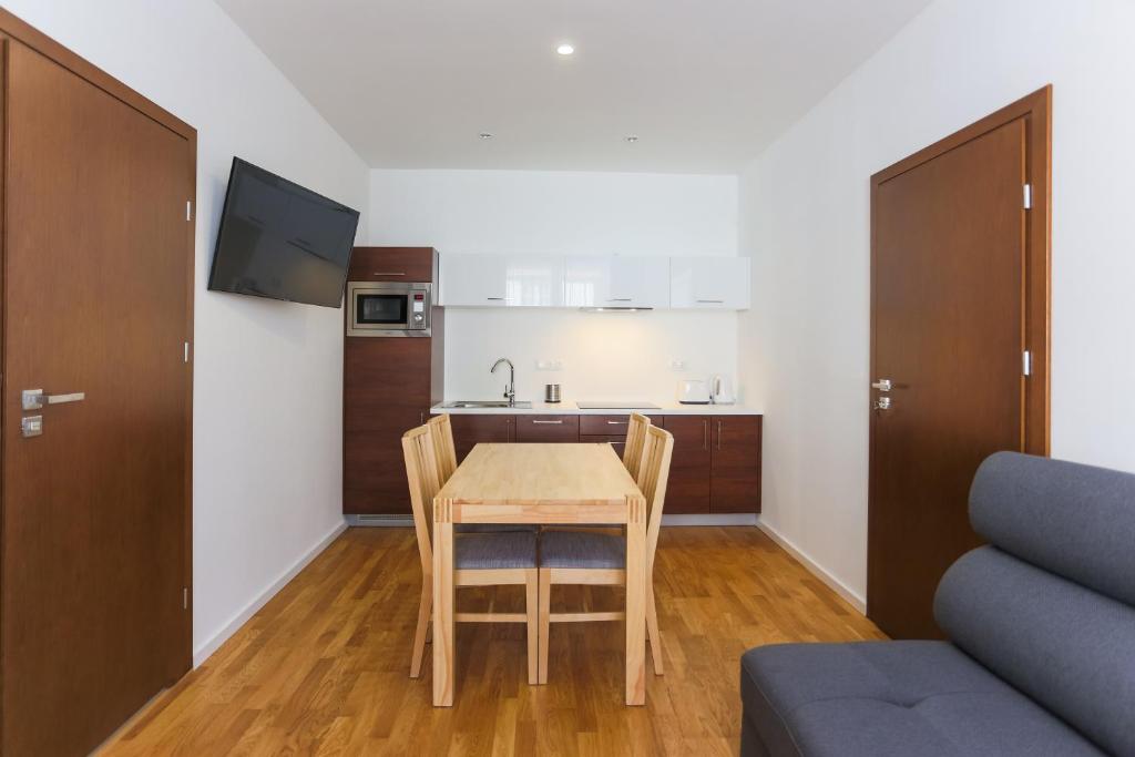 Kuchyňa alebo kuchynka v ubytovaní Apartamenty Świnoujście - Rubin II
