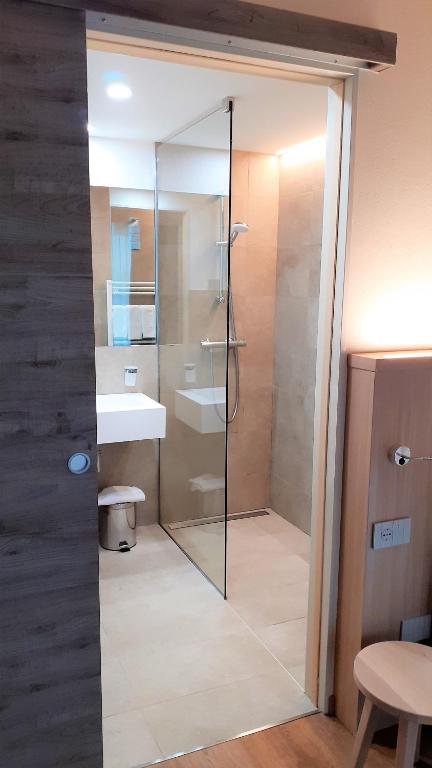 Koupelna v ubytování Livì Family Hotel