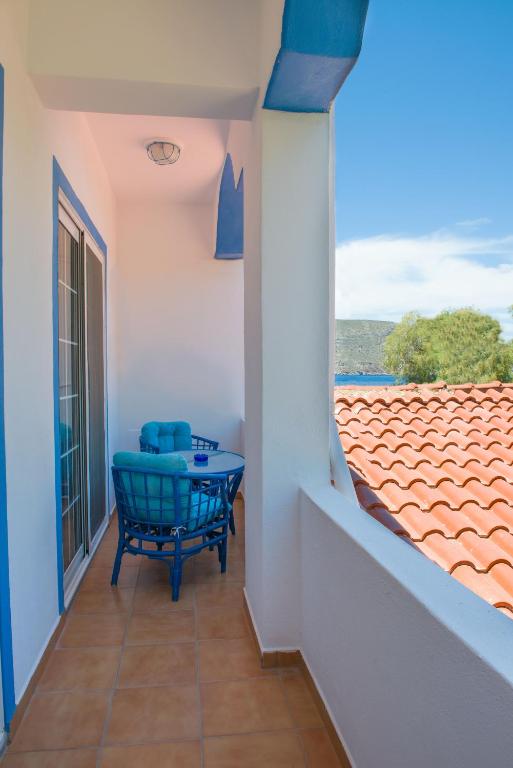 Balkón nebo terasa v ubytování Faros Rooms