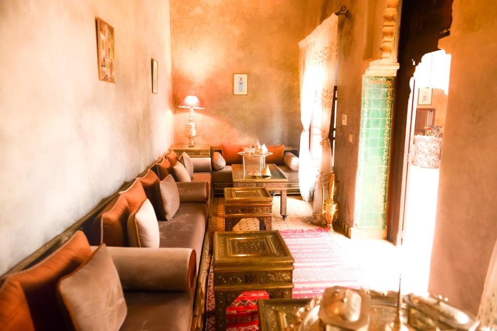 Riad Al mazhar的休息区