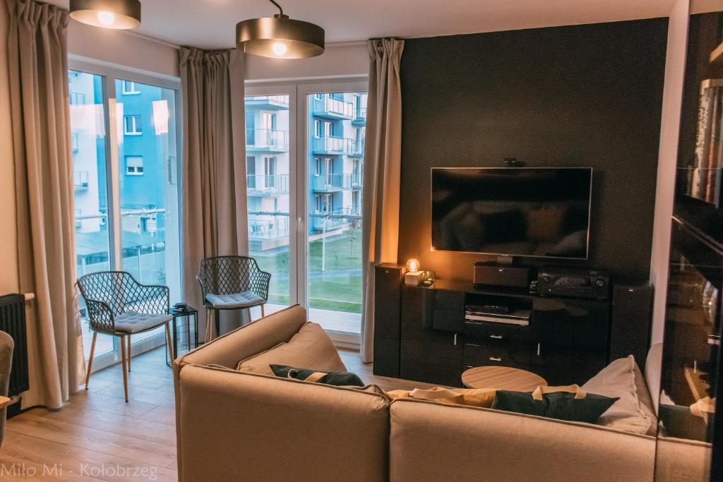 Posedenie v ubytovaní MiłoMi Apartamenty Kołobrzeg
