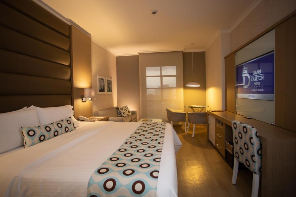 Katil atau katil-katil dalam bilik di Hotel Dann Carlton Medellín