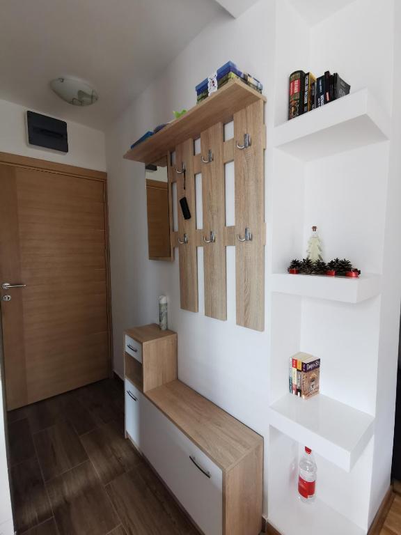 Kuchyň nebo kuchyňský kout v ubytování Apartman NINA Bombonjera