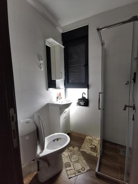 Koupelna v ubytování Apartman NINA Bombonjera