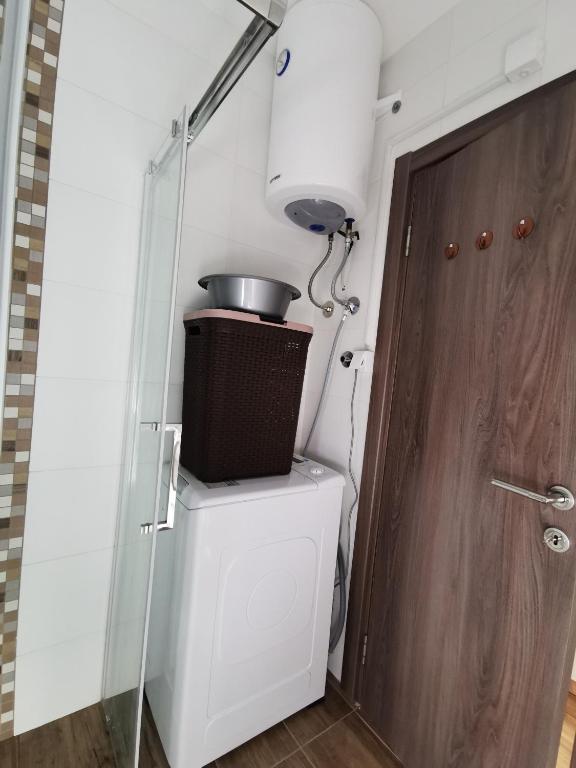 Kuchyň nebo kuchyňský kout v ubytování Apartman NINA Bombonjera
