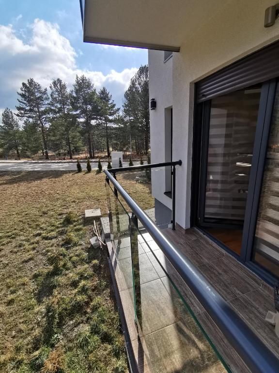 Balkón nebo terasa v ubytování Apartman NINA Bombonjera